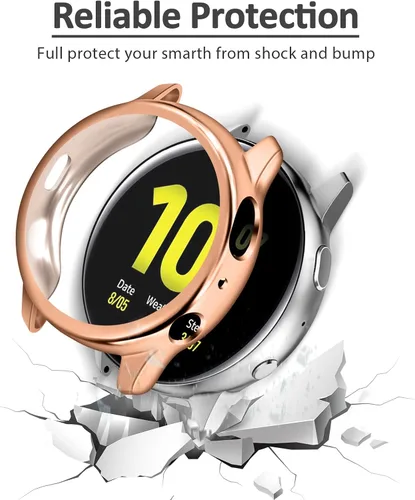 Miniatura 5 de Tobfit Funda compatible con Samsung Galaxy Watch Active 2, protector de pantalla de 1.575 pulgadas, TPU suave alrededor completo para Samsung Galaxy