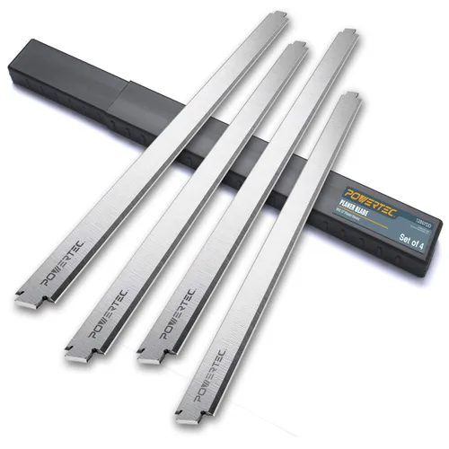 Miniatura 11 de POWERTEC Cuchillas cepilladoras de 13 pulgadas para cepilladoras Ridgid TP1300, TP13001, TP13002, repuesto para cuchillos cepilladores AC8630, juego