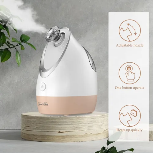 Miniatura 6 de YourMate Vaporizador Facial Nano Iónico, Vaporizador Facial Ajustable con Neblina Cálida de Aromaterapia para Senos, Hidratación Desobstruye