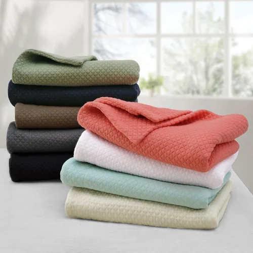 Miniatura 9 de Superior colcha de una plaza de jacquard y matelasse 100 % algodón de alta calidad, turquesa, individual Blanco