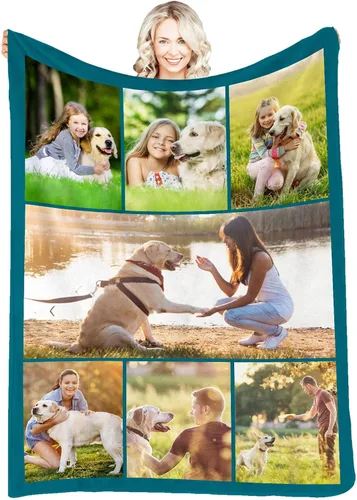 Miniatura 14 de Manta personalizada con fotos, mantas y mantas hechas en Estados Unidos, mantas personalizadas con fotos y texto para adultos, niños, familia