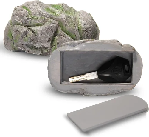 Miniatura 9 de Ocultador de llaves de hongo – Caja de llaves oculta para exteriores, resistente a la intemperie, estatua de jardín de resina con compartimento
