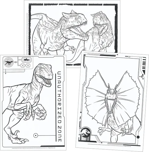 Miniatura 3 de Libro para colorear y actividades Jumbo de Jurassic World - 64 páginas