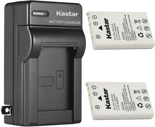 Miniatura 5 de Kastar - Cargador de batería de pared para Nikon EN-EL5 CP1, cargador Nikon MH-61, Nikon Coolpix P80, Coolpix P90, Coolpix P100, Coolpix P500