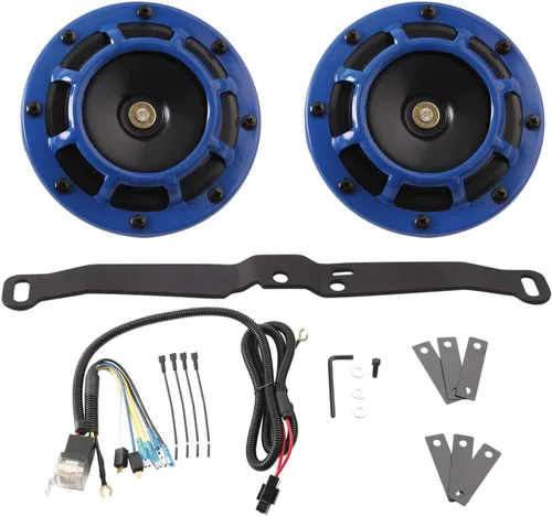 Miniatura 19 de FARBIN Bocina de coche impermeable tono súper fuerte 12V tono alto/tono bajo kit de bocinas gemelas de metal con rejilla protectora