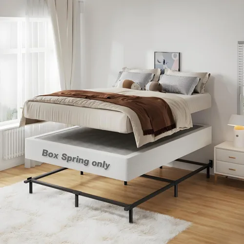 Miniatura 3 de Snaye Base de Cama con Somier Tamaño Queen de 9 Pulgadas, 3000lbs Somier Queen de Servicio Pesado de Metal, Base para Colchón, Montaje Fácil sin 9