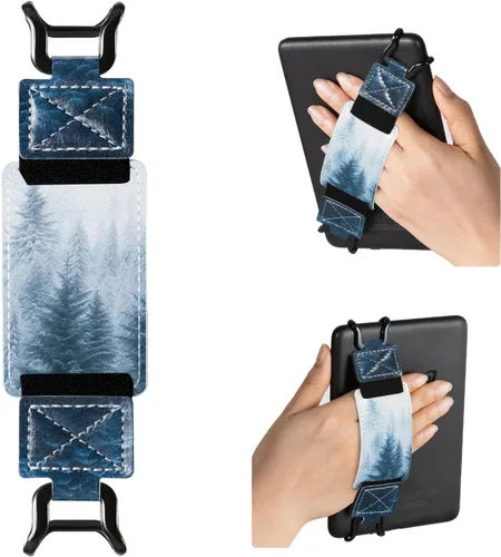 Miniatura 25 de CoBak Correa de Mano Segura para Kindle y Tabletas - Soporte de Dedo Versátil y Ligero para Kindle/Kobo/Voyaga/Lenovo/Sony E-Book Tablet de 6-7.5