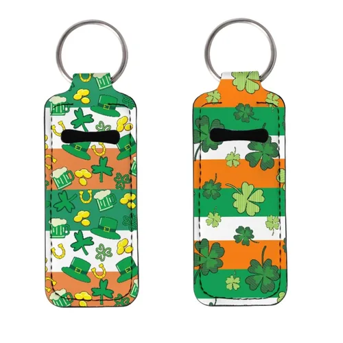 Miniatura 11 de Soporte para bálsamo labial con bandera americana, águila calva, llavero, soporte portátil para brillo de labios, organizador para rastreador