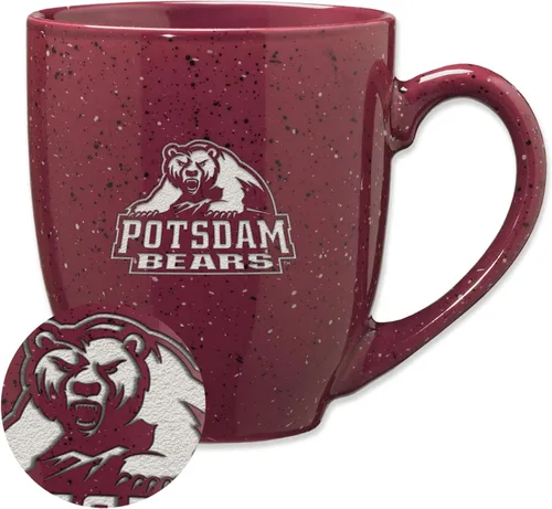 Miniatura 248 de Rico Industries NCAA Virginia Tech Hokies Maroon - Taza de café de cerámica grabada con láser, color del equipo, 16 onzas