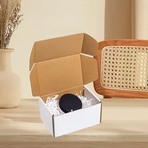 Miniatura 5 de Wowxyz Cajas de envío blancas de 6 x 4 x 3 pulgadas, paquete de 25 cajas de correo de cartón corrugado para pequeñas empresas - Suministros