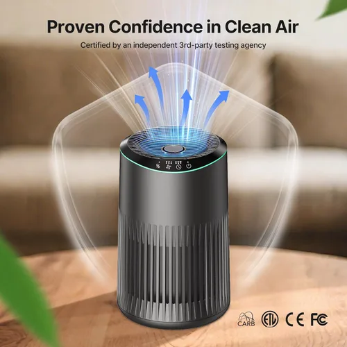 Miniatura 5 de Purificadores de aire para el hogar, purificador de aire para olores de humo con esponja de fragancia, purificador de aire pequeño con modo