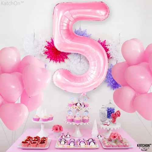 Miniatura 544 de KatchOn, Globo grande azul número 2 de 40 pulgadas Decoraciones de cumpleaños de Baby Shark para niño de 2 años Globo azul número 2 Globo