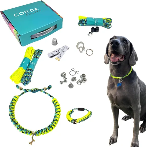Miniatura 12 de CORDA Crafts - Kit de cuerda de paracaídas - Accesorios completos para hacer collar de perro y pulsera a juego del dueño - Tutorial en video fácil