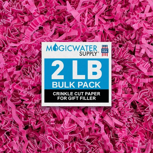 Miniatura 15 de MagicWater Papel de Corte Ondulado para Cestas de Regalo - 2LB - Blanco y Dorado - Perfecto para Relleno de Papel Triturado, Relleno de Cestas