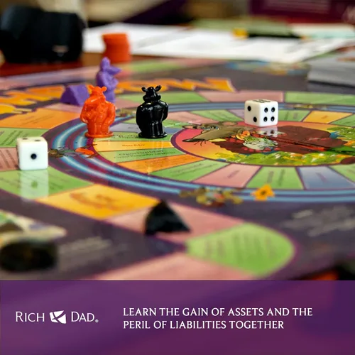 Miniatura 2 de Rich Dad Cashflow Juego de mesa How to Get Out of The Rat Race, versión para adultos y niños, divertidos y educativos juegos de aprendizaje