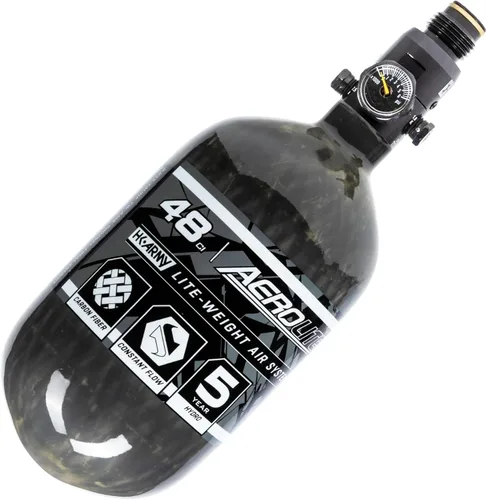 Miniatura 15 de HK Army Aerolite de fibra de carbono HPA Sistema de tanque de aire comprimido para paintball Transparente
