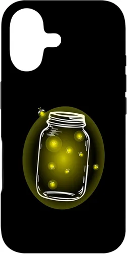 Adorable Mason Jar Fireflies Lightning Bugs Beetle Fly Case for iPhone 17