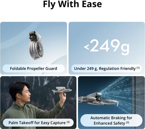 Miniatura 2 de DJI Flip con control remoto de pantalla RC 2, Drone Follow Me con cámara 4K UHD para adultos, menos de 8.78 oz, estabilización de cardán de 3 ejes