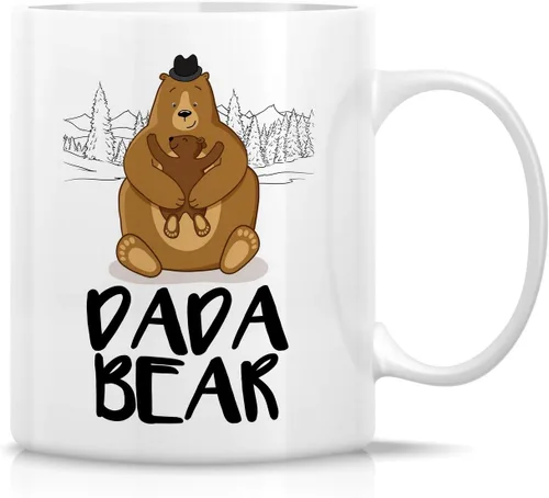 Miniatura 17 de Retreez - Taza divertida con texto en inglés "No. 1 Dad", 325 ml, tazas de cerámica, mensajes divertidos, sarcásticos, motivacionales, regalos