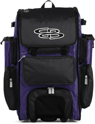 Miniatura 59 de Boombah Rolling Superpack - Bolsa para equipo de béisbol/sóftbol, varios colores, mango telescópico y capacidad para 4 murciélagos, versión