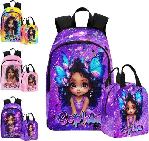 Miniatura 231 de Texto personalizado Elefante desgaste gafas mochila mochila mochila casual Daypack bolsa para mamá niñas, color86-4, Mochilas Daypack