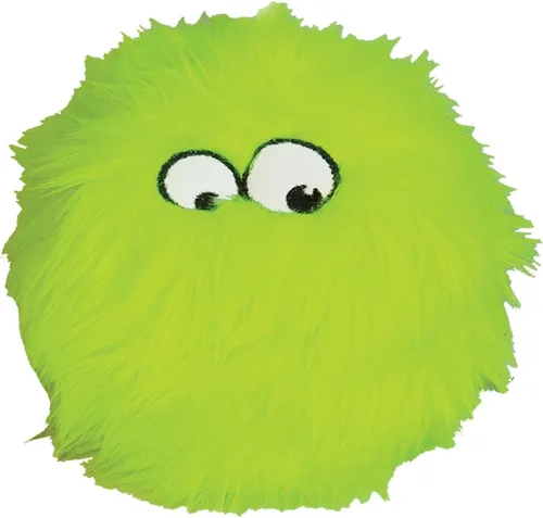 Miniatura 22 de goDog Furballz - Bola de peluche chirriante para perro, tecnología Chew Guard, color arcoíris genial, grande Furballz (arco iris fresco)