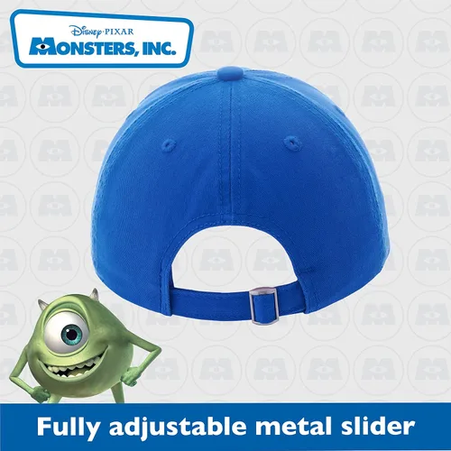 Miniatura 3 de Concept One Disney Pixar Monsters Inc - Sombrero de béisbol ajustable de algodón bordado con borde curvo azul rey talla L Azul Patchwork