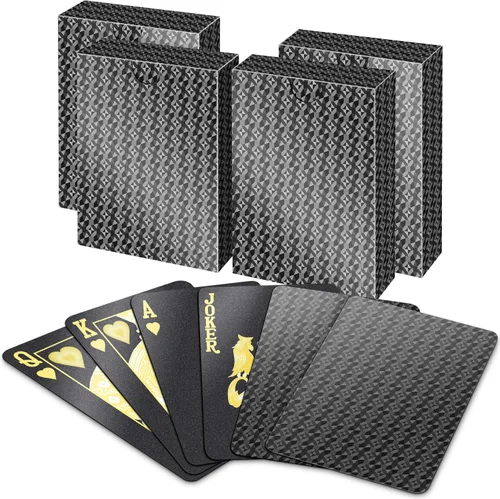 Miniatura 12 de BIERDORF Cartas de Juego de Póquer Impermeables de Plástico - Baraja Duradera y Elegante - Cartas Profesionales Premium de Índice Estándar