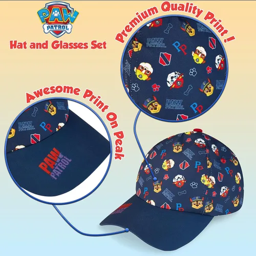 Miniatura 5 de Paw Patrol Gorra de béisbol y gafas de sol para niños, sombrero de sol para niños y gafas de sol UV400 para niños