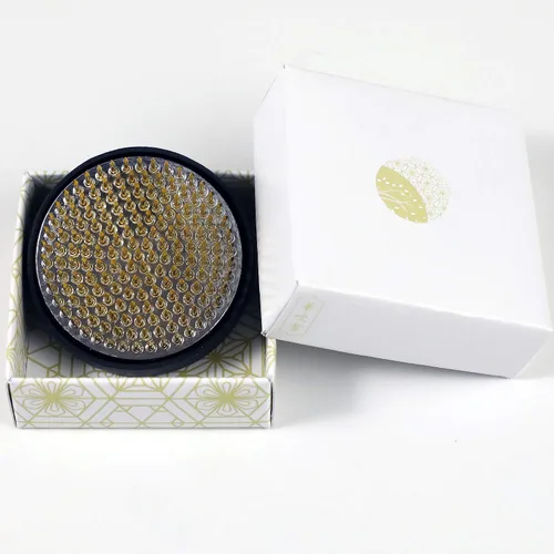 Miniatura 9 de Kit esencial de herramientas para arreglos florales Ikebana japonés de la serie Minoyaki de Wazakura con pequeña jarra de cerámica redonda y rana