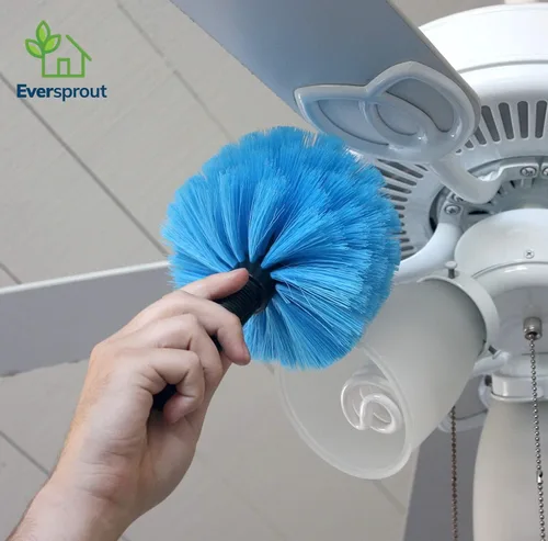Miniatura 5 de EVERSPROUT Plumero de telaraña giratoria Empaquetado a mano para proteger las cerdas Accesorio de cepillo para interiores y exteriores Se