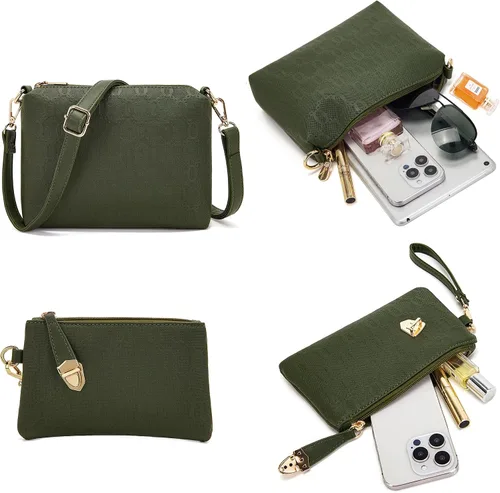 Miniatura 51 de Bolsos de mano de moda para mujer, bolsa de hombro, asa superior, bolsa de mano, juego de 4 piezas