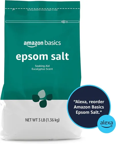 Miniatura 4 de Amazon Basics Ayuda para remojar sal de Epsom, aroma a eucalipto, 3 libras