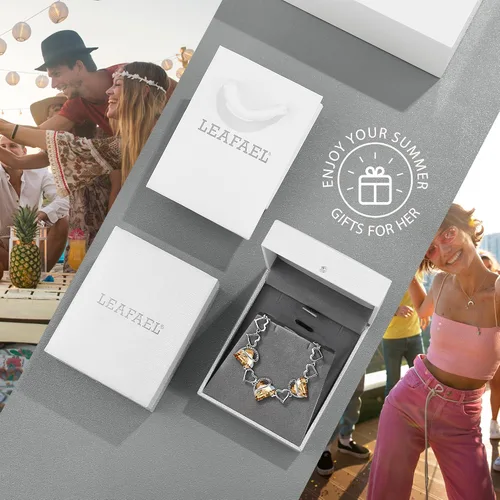 Miniatura 6 de Leafael - Pulsera de amor infinito con eslabones, corazón de cristal y piedra natal, regalos para mujer, tono plateado, 7 pulgadas con extensor de 2