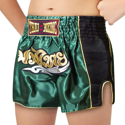 SIAMKICK Pantalones cortos de Muay Thai para niños (4 años a 10 años), boxeo, kickboxing, artes marciales mixtas para niños y niñas