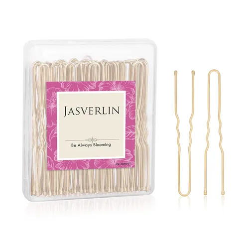 Miniatura 10 de JASVERLIN Horquillas en forma de U plateadas, horquilla para moño, para mujer, larga y grande, blanco, para ballet, danza, boda, contenedor de 2.4