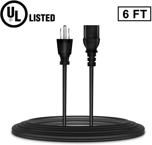 Miniatura 2 de Cable adaptador de corriente alterna de 6 pies con certificación UL compatible con BBE 382i Stereo Sonic Maximizer