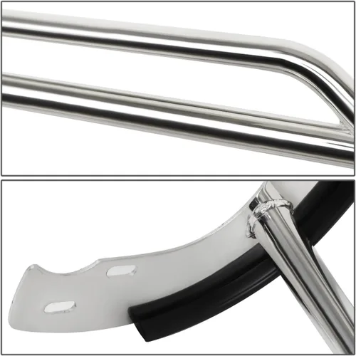 Miniatura 4 de DNA MOTORING GRILL-G-039-SS Parachoques Delantero Cepillo Rejilla Guarda, Plata