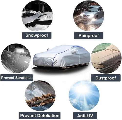 Miniatura 8 de Car Cover Outdoor for Dacia Stepway/Sandero, Car Cover Waterproof Breathable Large, Car Cover Summer,Sun UV Resistent Dustproof Custom,14-Point A2