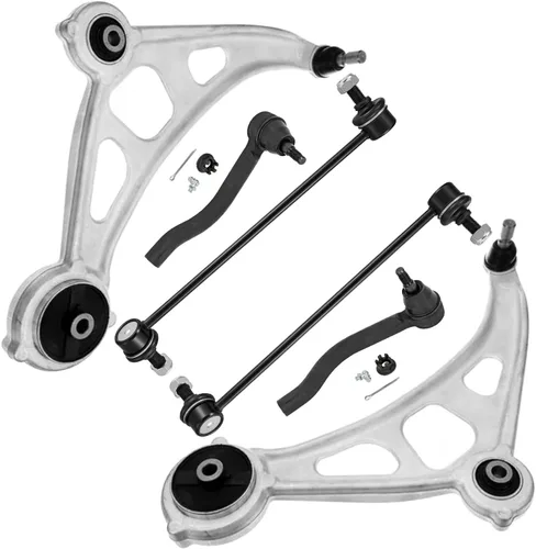 Miniatura 143 de Detroit Axle - Kit de brazos de control de extremo delantero 4WD para Ford 04-08 F-150, 06-08 Lincoln Mark LT, 4 extremos de barra de acoplamiento