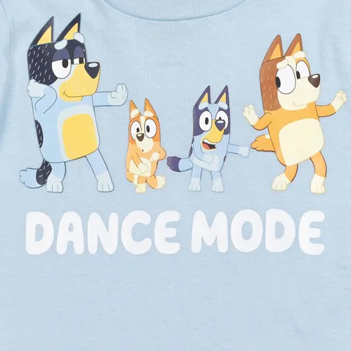 Miniatura 4 de Bluey Winton Snickers Honey Muffin Bandit Dad Chilli Mom Missy Chloe Coco Bingo - Paquete de 2 camisetas para niñas de niños pequeños a niños