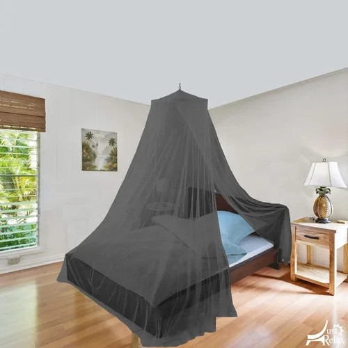 Miniatura 2 de Just Relax Elegante juego de toldo de red decorativo que incluye kit completo para colgar, ideal para interiores o exteriores, diseñado para cubrir
