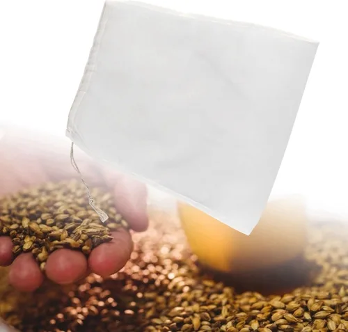 Miniatura 4 de Yctze Bolsa de filtro reutilizable de 100 malla de grado alimenticio, ideal para cerveza casera y elaboración de vino, 400 micrones, perfecta