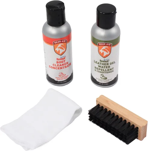 Miniatura 9 de GEAR AID Revivex - Kit de acondicionamiento de cuero para zapatos y botas, restaura tus tenis, botas de trabajo y senderismo, incluye jabón