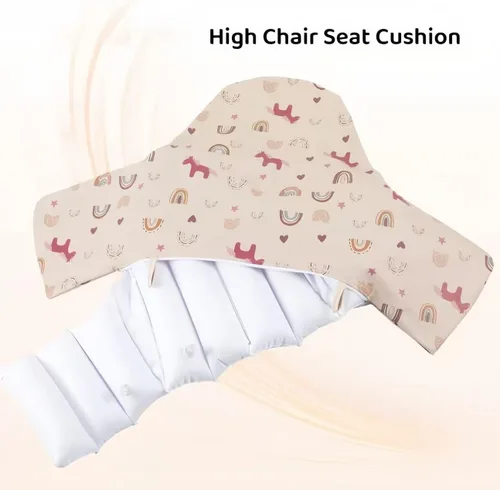 Miniatura 3 de Cojín para silla alta con funda para IKEA Antilop Bebés Niños Infantes Inflable y Reversible Cojín Inflable Integrado Rosa