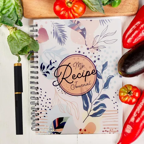 Miniatura 6 de Performore Diario de recetas encuadernado en espiral, 100 páginas en blanco, tamaño carta de 8.5 x 11 pulgadas, incluye bolígrafo y funda, crea tu