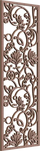 Miniatura 91 de 9 3/8"W x 24 3/8"H x 1/4"T Caspio Decorativos Paneles De Pared De Madera De Calado, Roble Rojo rojo (Red Oak)