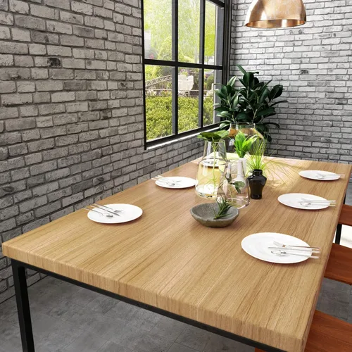Miniatura 5 de VEELIKE Papel tapiz de madera marrón de tamaño ancho de 32''x354'' despegar y pegar para encimeras de cocina, papel de contacto de madera
