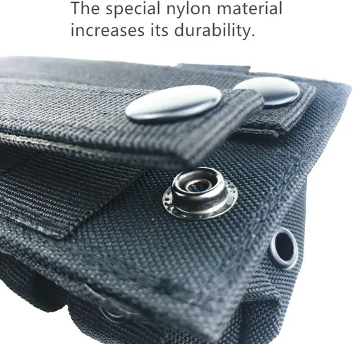 Miniatura 4 de Molle Tactical - Funda universal de nailon para radio compatible con Baofeng Midland Motorola Walkie talkies