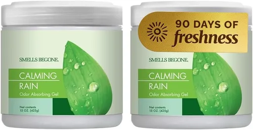 Miniatura 17 de SMELLS BEGONE Eliminador de olores de gel de 15 onzas – Absorbe y elimina los olores difíciles en áreas de mascotas, baños, sótanos, garaje